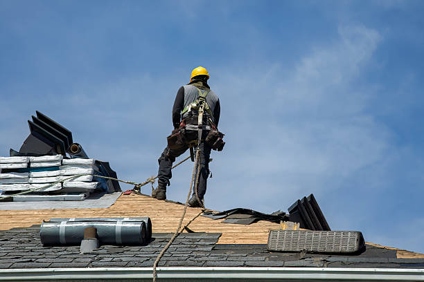 Professional Roof Replacement technician working in Whiting, IN